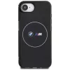 Capa MagSafe BMW IML Metal White Circle para iPhone 16e / 17e, preto