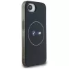 Capa MagSafe BMW IML Metal White Circle para iPhone 16e / 17e, preto