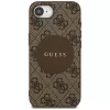 Guess Capa MagSafe 4G Circle Classic Logo para iPhone 16e (castanho)