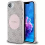 Guess Capa MagSafe 4G Circle Classic Logo para iPhone 16e - rosa
