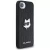 KARL LAGERFELD Capa Monogram Choupette Head Pin para iPhone 16e / 17e preto