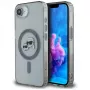 Capa MagSafe KARL LAGERFELD IML Metal Karl & Choupette Heads para iPhone 16e / 17e, preto