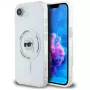 Capa MagSafe Karl Lagerfeld IML Metal Karl Head para iPhone 16e/17e, branco