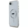 Capa MagSafe Karl Lagerfeld IML Metal Karl Head para iPhone 16e/17e, branco