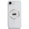 Capa MagSafe Karl Lagerfeld IML Metal Karl Head para iPhone 16e/17e, branco