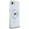 Capa MagSafe Karl Lagerfeld IML Metal Karl Head para iPhone 16e/17e, branco