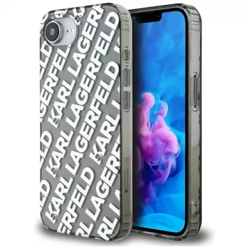 Capa KARL LAGERFELD IML Repeat Logo para Apple iPhone 16e / 17e - prateado