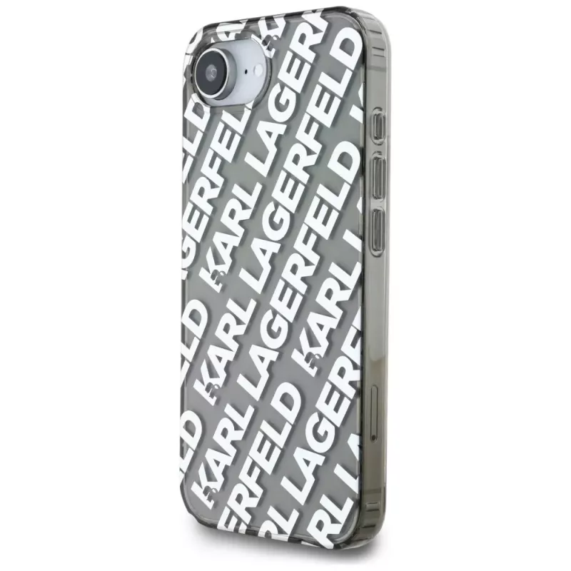 Capa KARL LAGERFELD IML Repeat Logo para Apple iPhone 16e / 17e - prateado