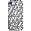 Capa KARL LAGERFELD IML Repeat Logo para Apple iPhone 16e / 17e - prateado