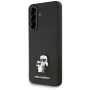 Capa Karl Lagerfeld Saffiano K&C Metal Logo para Samsung Galaxy A56 5G, preto