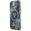 Capa MagSafe Guess IML Metal Glitter Flowers Triangle para Apple iPhone 16e (preto)