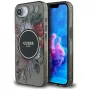 Capa MagSafe Guess IML Flowers para iPhone 16e (preto)