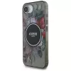 Capa MagSafe Guess IML Flowers para iPhone 16e (preto)