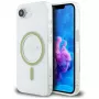 Capa MagSafe Guess IML Glitter Circle para iPhone 16e (transparente)