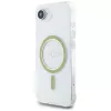 Capa MagSafe Guess IML Glitter Circle para iPhone 16e (transparente)