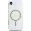 Capa MagSafe Guess IML Glitter Circle para iPhone 16e (transparente)