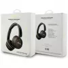 Auscultadores Bluetooth 5.3 sem fios over-ear Guess Metal Logo Script, preto