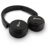 Auscultadores Bluetooth 5.3 sem fios over-ear Guess Metal Logo Script, preto