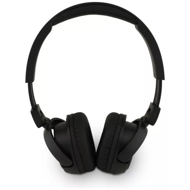 Auscultadores Bluetooth 5.3 sem fios over-ear Guess Metal Logo Script, preto