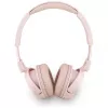 Auscultadores Bluetooth 5.3 sem fios on-ear Guess Metal Logo Script (rosa)