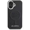 Capa MagSafe Karl Lagerfeld Initial & Metal Logo para Apple iPhone 16, preto