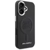 Capa MagSafe Karl Lagerfeld Initial & Metal Logo para Apple iPhone 16, preto