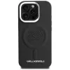 Capa MagSafe Karl Lagerfeld Initial & Metal Logo para iPhone 16 Pro, preto