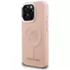 Capa MagSafe KARL LAGERFELD Initial & Metal Logo para iPhone 16 Pro Max, rosa