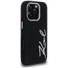 Capa Karl Lagerfeld FW Jeans Signature Logo para iPhone 16 Pro, preto