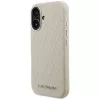Capa MagSafe Karl Lagerfeld FW Stamped Karl para iPhone 16, bege