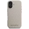 Capa MagSafe Karl Lagerfeld FW Stamped Karl para iPhone 16, bege