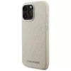 Capa MagSafe KARL LAGERFELD FW Stamped Karl para iPhone 16 Pro Max, bege