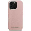 Capa MagSafe Karl Lagerfeld FW Stamped Karl para iPhone 16 Pro, rosa