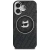 Capa MagSafe Karl Lagerfeld IML Choupette Head Logo para iPhone 16, preto