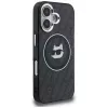Capa MagSafe Karl Lagerfeld IML Choupette Head Logo para iPhone 16, preto