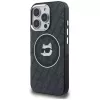 Capa MagSafe Karl Lagerfeld IML Choupette Head Logo para iPhone 16 Pro, preto