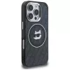 Capa MagSafe KARL LAGERFELD IML Choupette Head Logo para Apple iPhone 16 Pro Max, preto