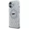 Capa MagSafe Karl Lagerfeld IML Karl Head Logo para iPhone 16, cinzento