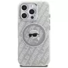 Capa MagSafe KARL LAGERFELD IML Karl Head Logo para Apple iPhone 16 Pro Max - cinzento