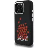 Capa MagSafe Karl Lagerfeld Silicone Heart SignLogo para iPhone 16 Pro preto