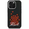 Capa MagSafe Karl Lagerfeld Silicone Heart SignLogo para iPhone 16 Pro preto