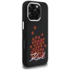Capa MagSafe Karl Lagerfeld Silicone Heart SignLogo para iPhone 16 Pro preto