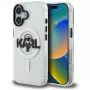Capa MagSafe KARL LAGERFELD IML Karl Sketch Logo para iPhone 16, transparente