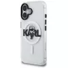 Capa MagSafe KARL LAGERFELD IML Karl Sketch Logo para iPhone 16, transparente