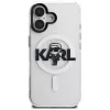 Capa MagSafe KARL LAGERFELD IML Karl Sketch Logo para iPhone 16, transparente