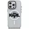 Capa MagSafe KARL LAGERFELD IML Karl Sketch Logo para Apple iPhone 16 Pro, transparente