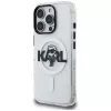 Capa MagSafe Karl Lagerfeld IML Karl Sketch Logo para iPhone 16 Pro Max, transparente