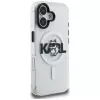 Capa MagSafe Karl Lagerfeld IML Choupette Sketch Logo para iPhone 16, transparente
