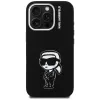 Capa MagSafe KARL LAGERFELD Silicone Karl Sketch para Apple iPhone 16 Pro, preto