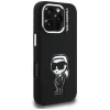 Capa MagSafe KARL LAGERFELD Silicone Karl Sketch para Apple iPhone 16 Pro Max, preto